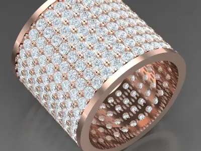 Luxury Men Rings Designs 4MR085 3D print model