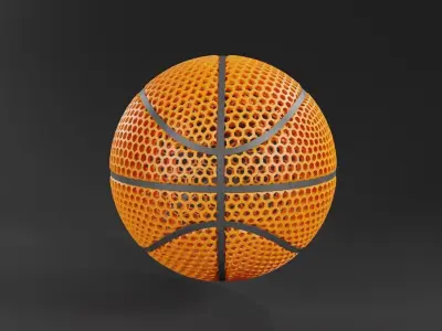 AIRLESS BASKETBALL - STL - 3MF MULTICULOR 3D print model