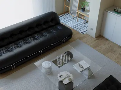 3D Model of Modern Apartment Interior Design 3D model buy