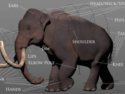 Columbian Mammoth - Mammuthus Columbi 3D model