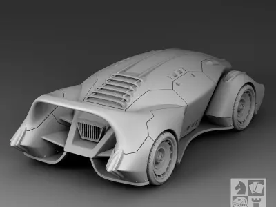 Futuristic Car - Shark 3D print model