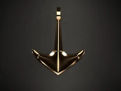 Anchor pendant 3D model