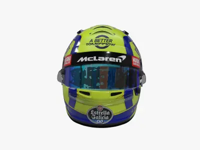 Norris helmet 2020 Low-poly 3D model