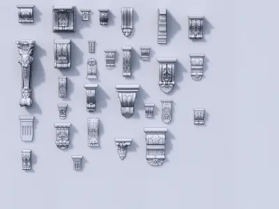 Revit Decorative Plaster  3D model