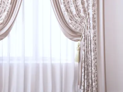 Set 97 Curtains 3D model