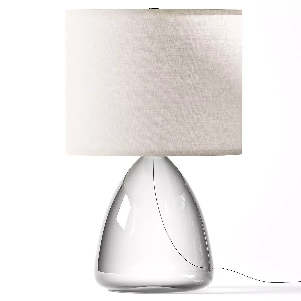Pottery Barn Ansel Glass Table Lamp 3D model