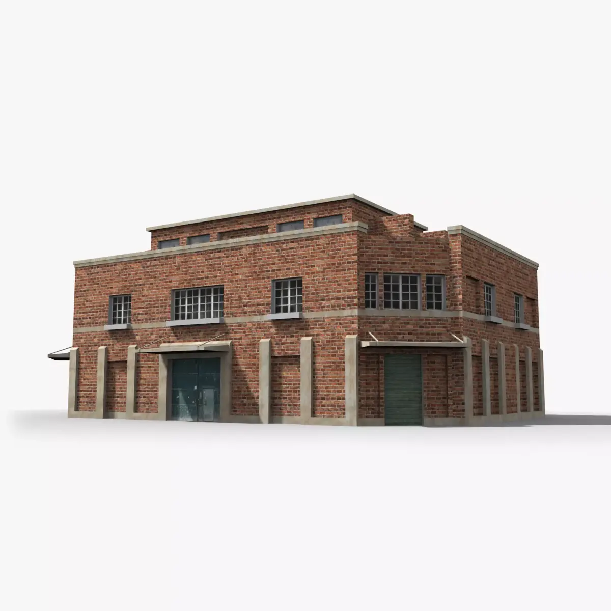 Factory xx28 Low-poly 3D model