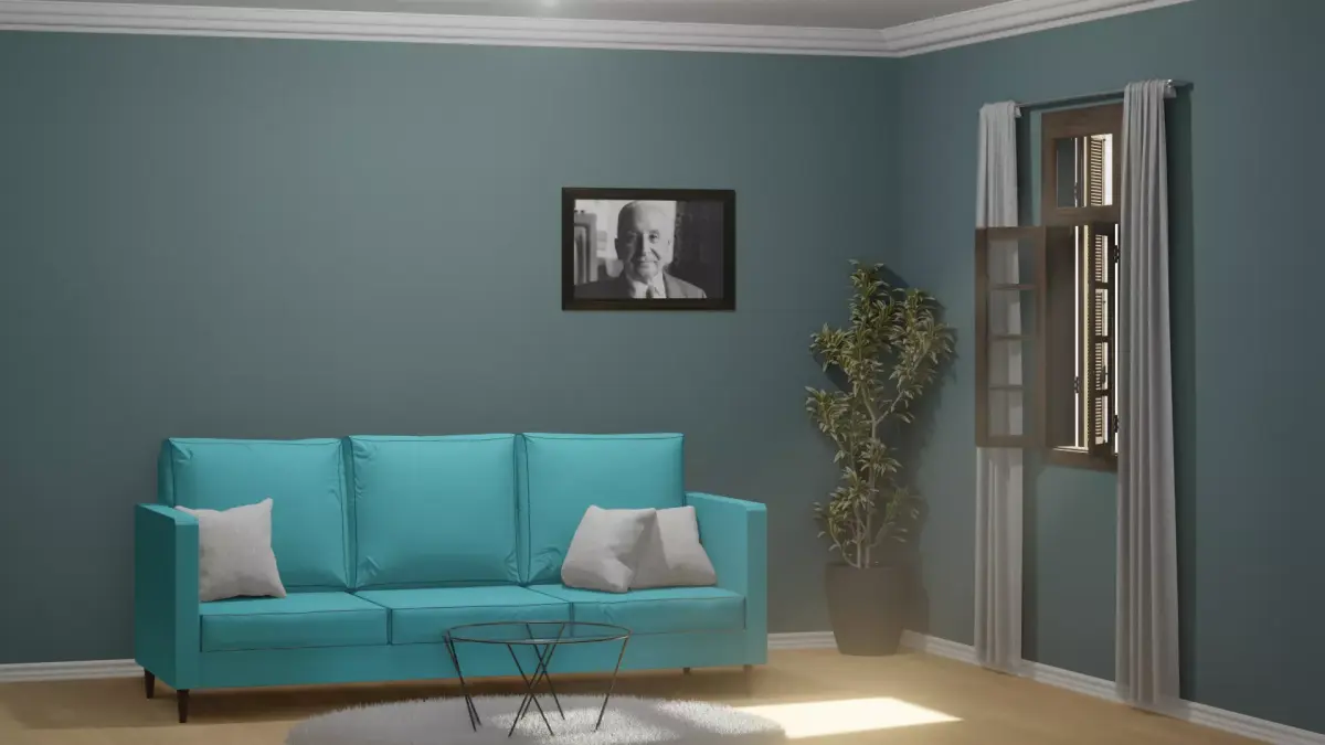 Classic Living Room 3D model buy