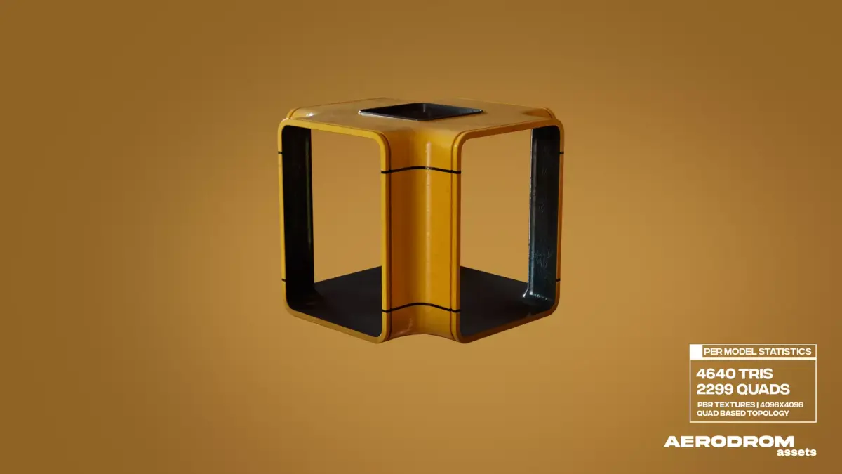 Kiosk-Modular Low-poly 3D model