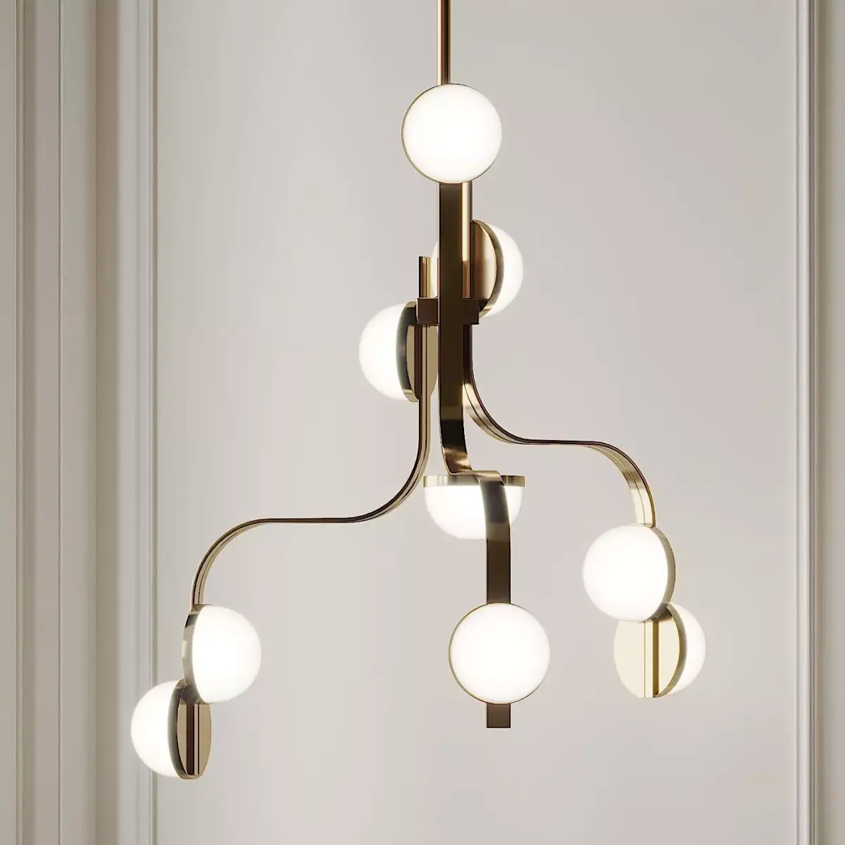 Bodo Sperlin Chandelier by Lobmeyrs 3D model