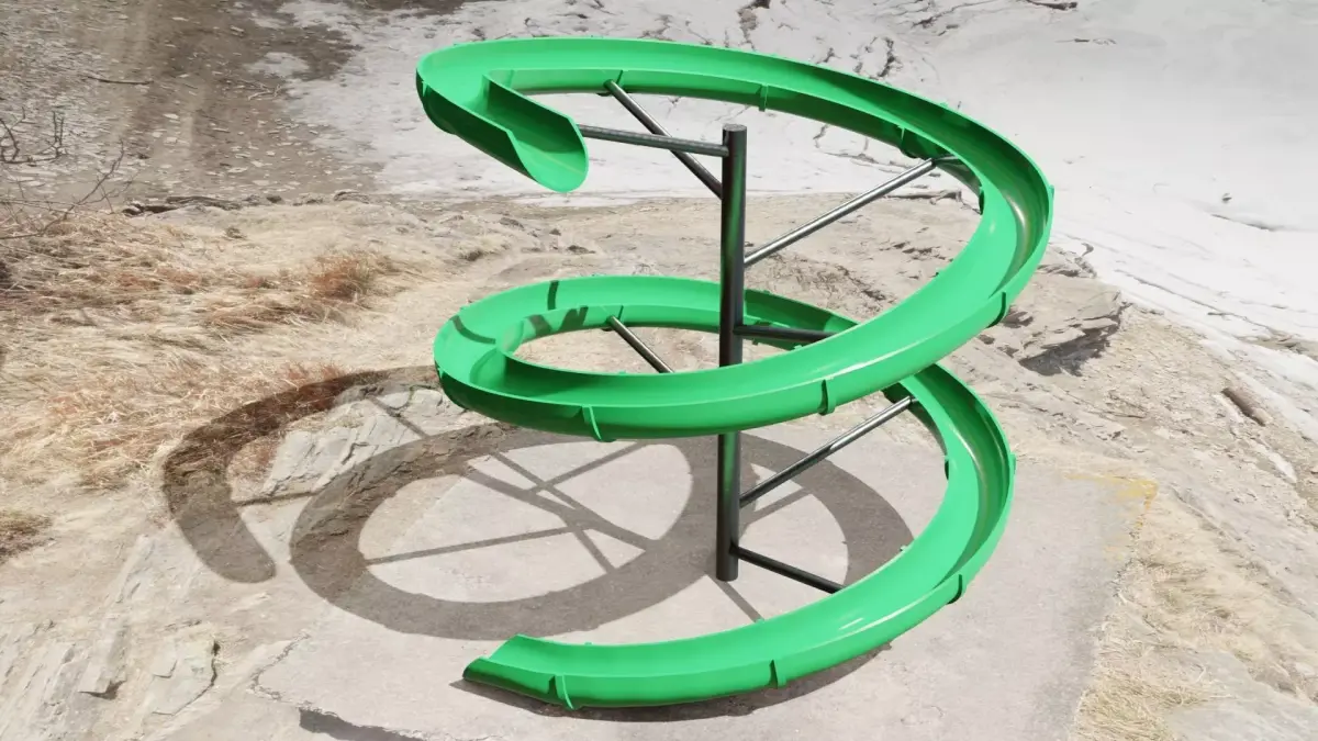 Water Slide Low-poly 3D model order