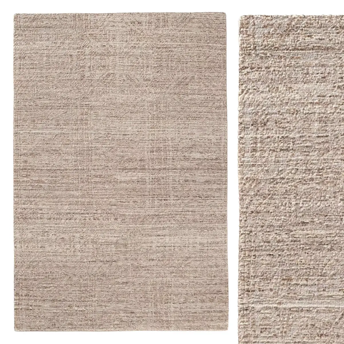 TALAL WOOL RUG brown 3D model