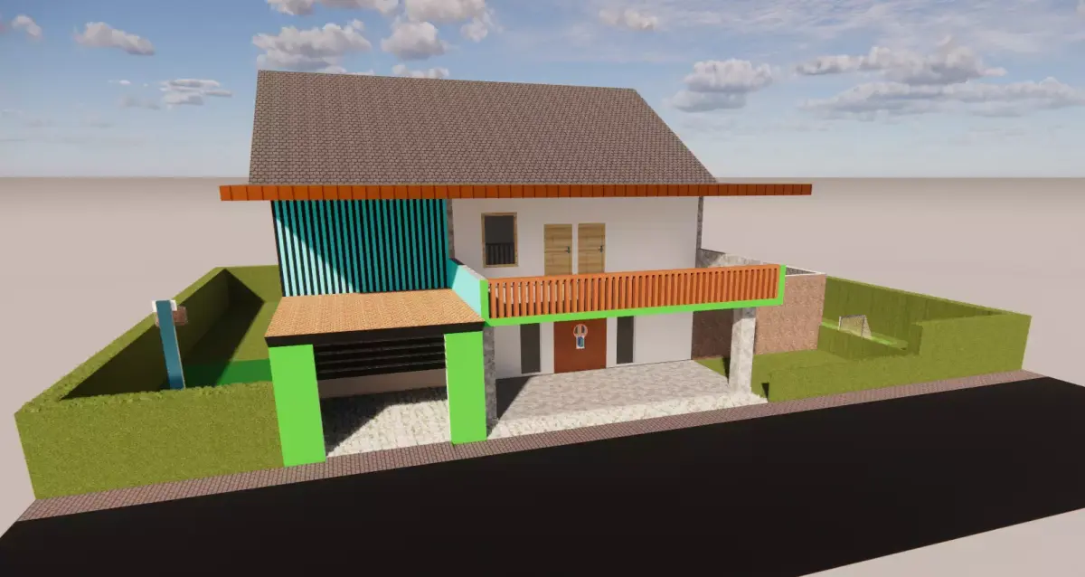 3Dmodeling home Exterior 3D model