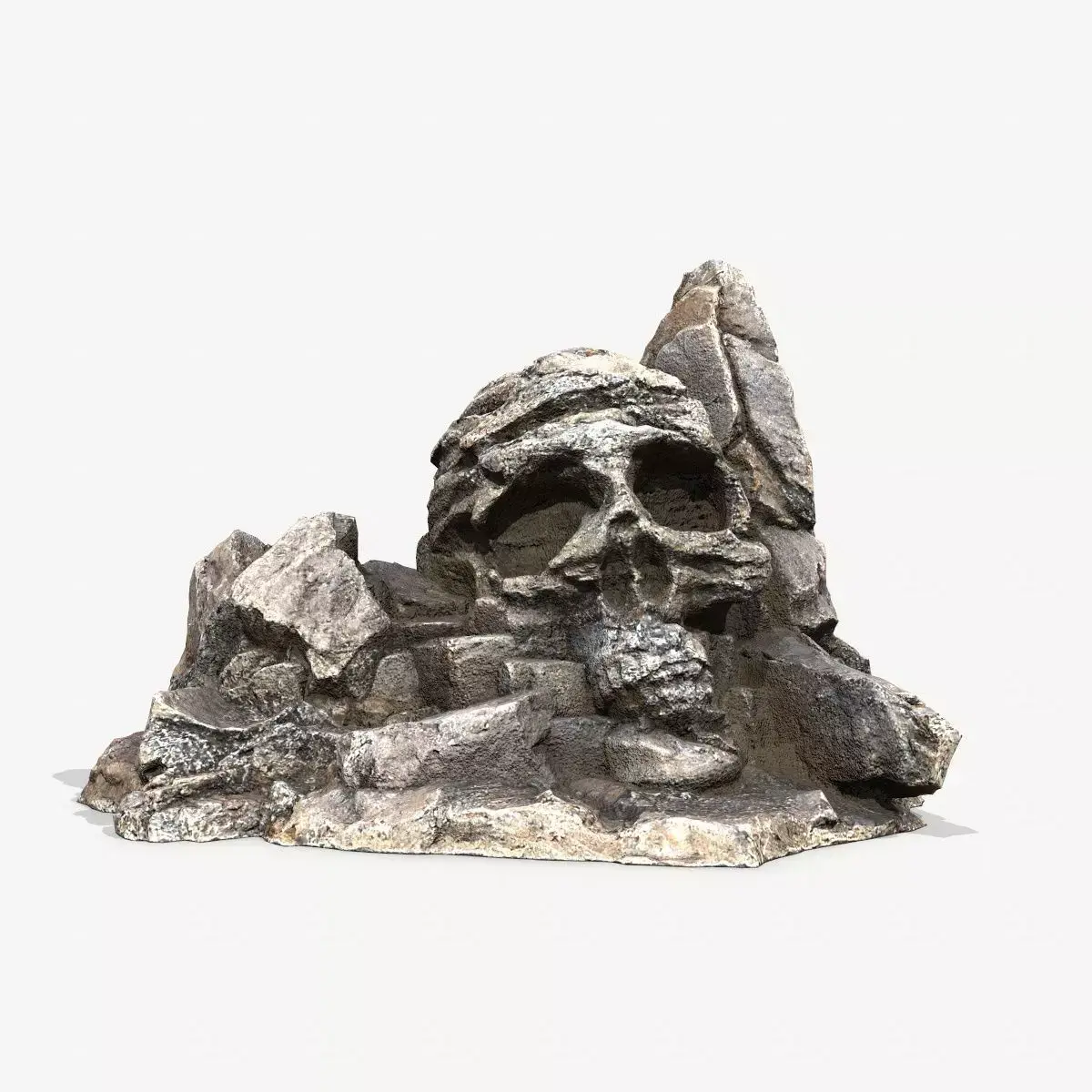 Skull Rock Low-poly 3D model 2