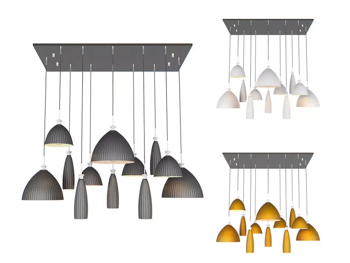 81022x Agola Lightstar Hanging Chandelier 3D model