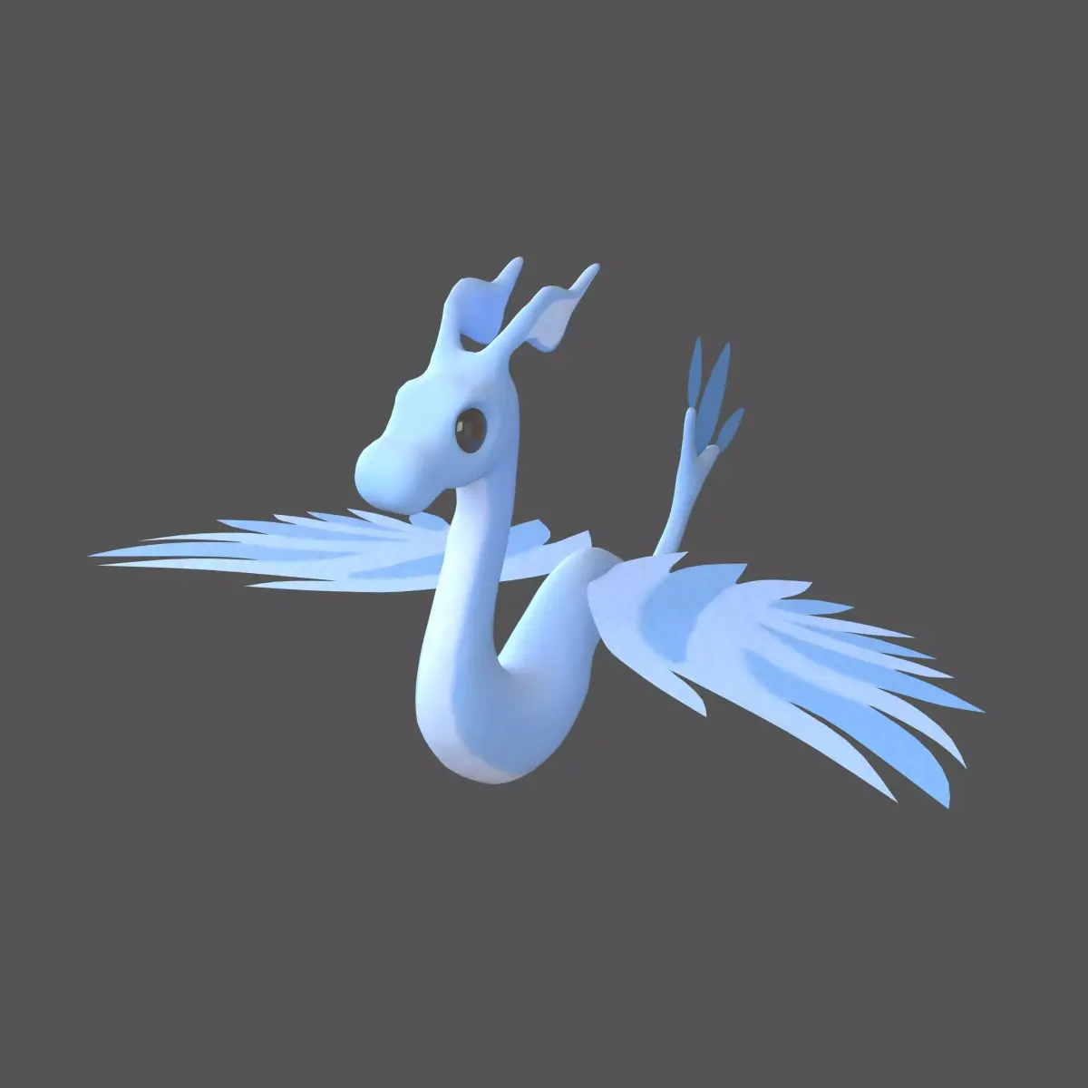 Cartoon Dragon Character v1 001 Low-poly 3D model
