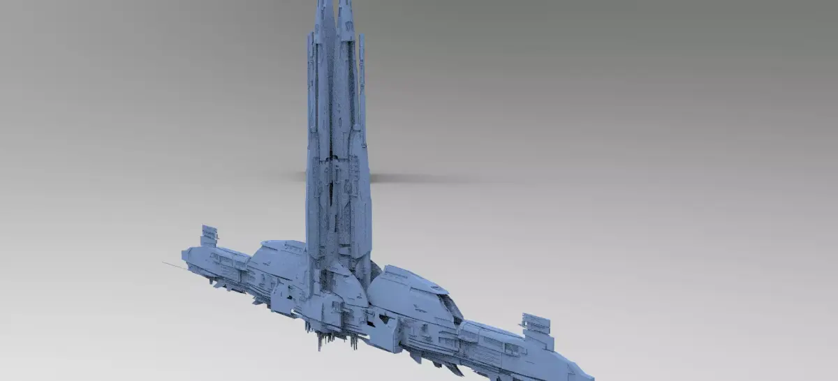 Sci-Fi Assassin Tower 3D model