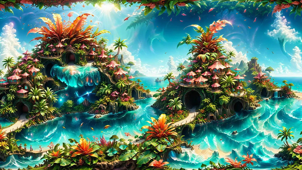 HDRI Next Level Fantasy Low-poly 3D model