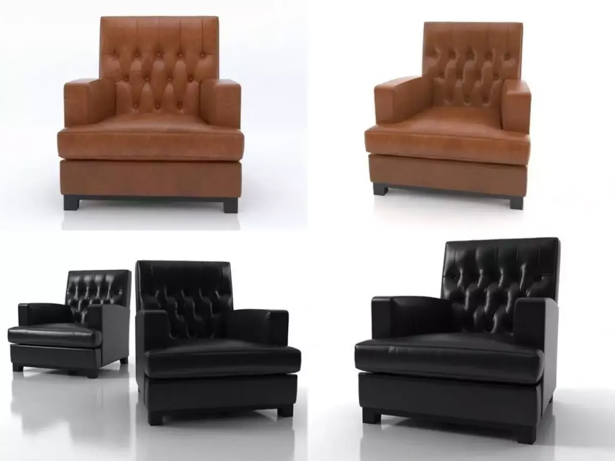 Hammercap High Armchair 3D model