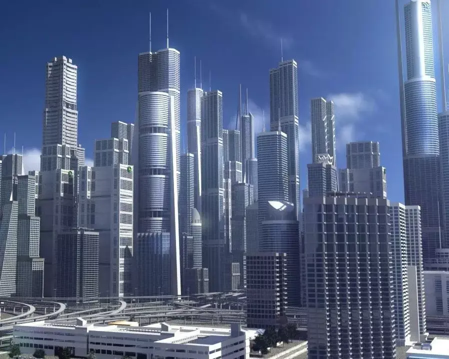 Freeway02 City 3D model