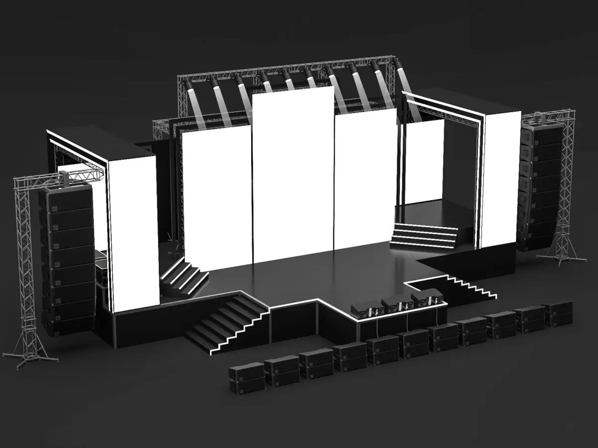 Concert Stage 09 3D model