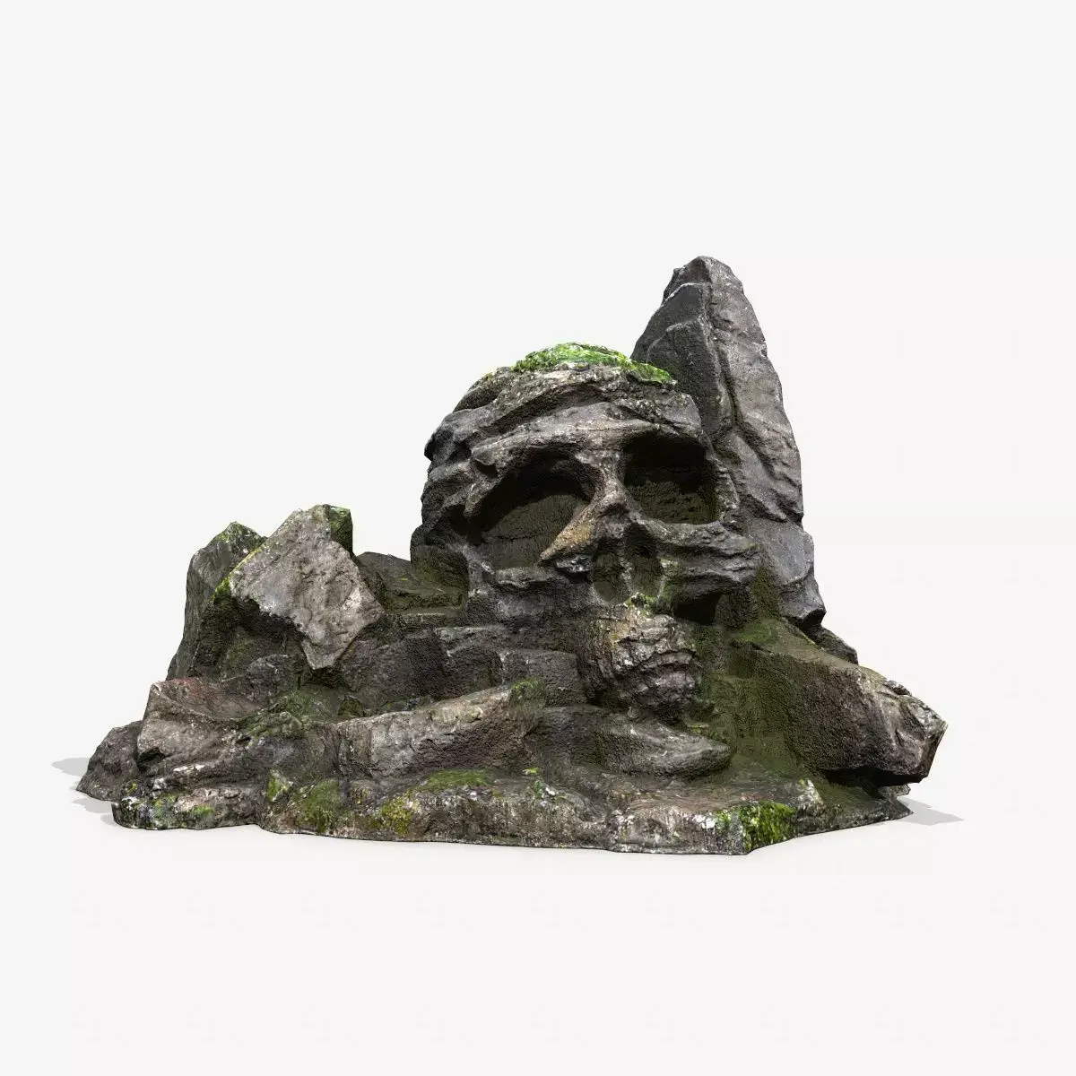 Skull Rock Low-poly 3D model 3
