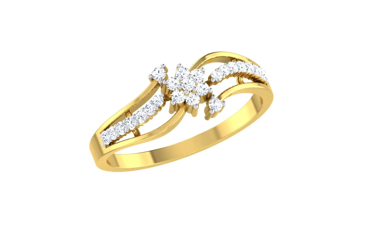 Women Ring Render 3dm STL OBJ FBX Details 3D print model 26