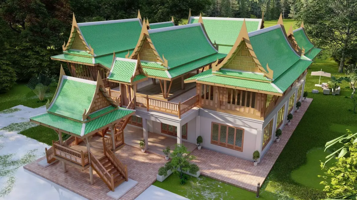 3d model thaihouse group 9 Low-poly 3D model
