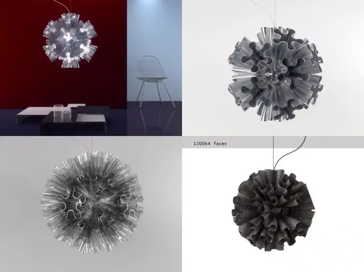 B SP19 pendant lamp 3D model