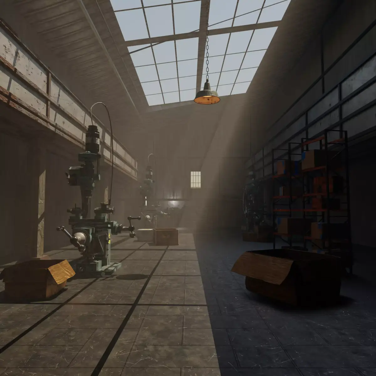 High Quality High Poly WareHouse Scene Ready For games 3D model