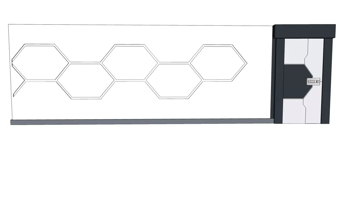 SCIFI WALL DOOR 01 Free 3D model