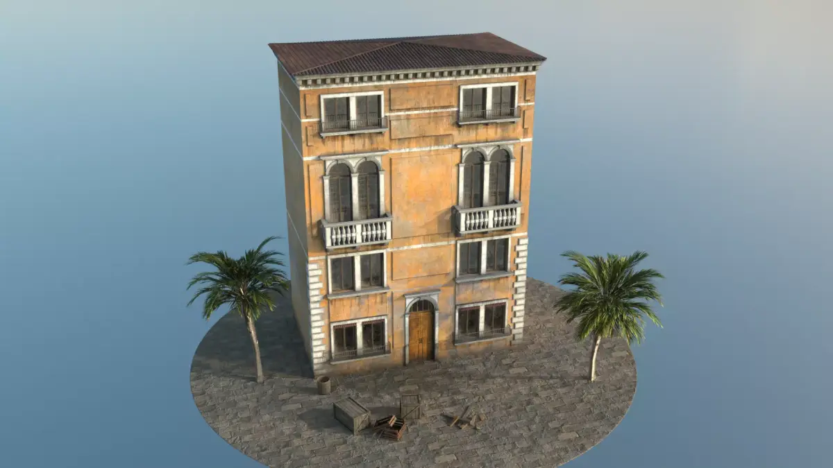 Italian house 3D model get