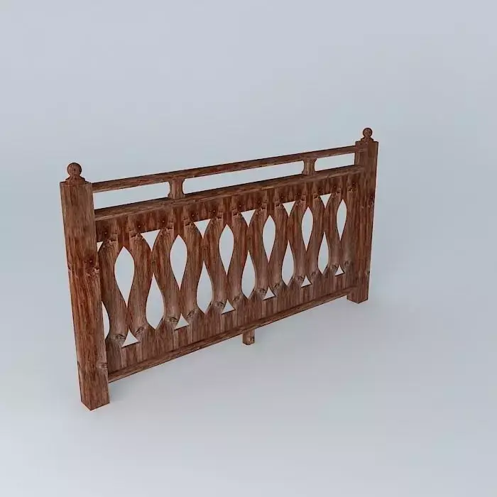 Rodhopean railing  Free 3D model