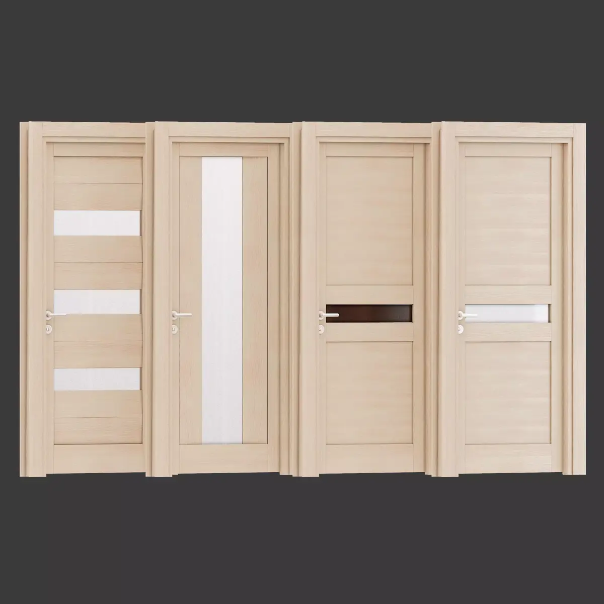 Ital doors Light Oak 6 3D model