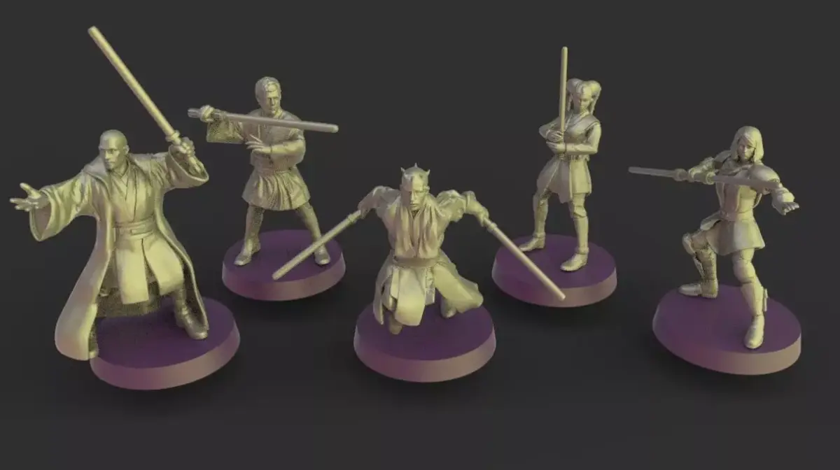 Star wars legion jedi squad 3D print model