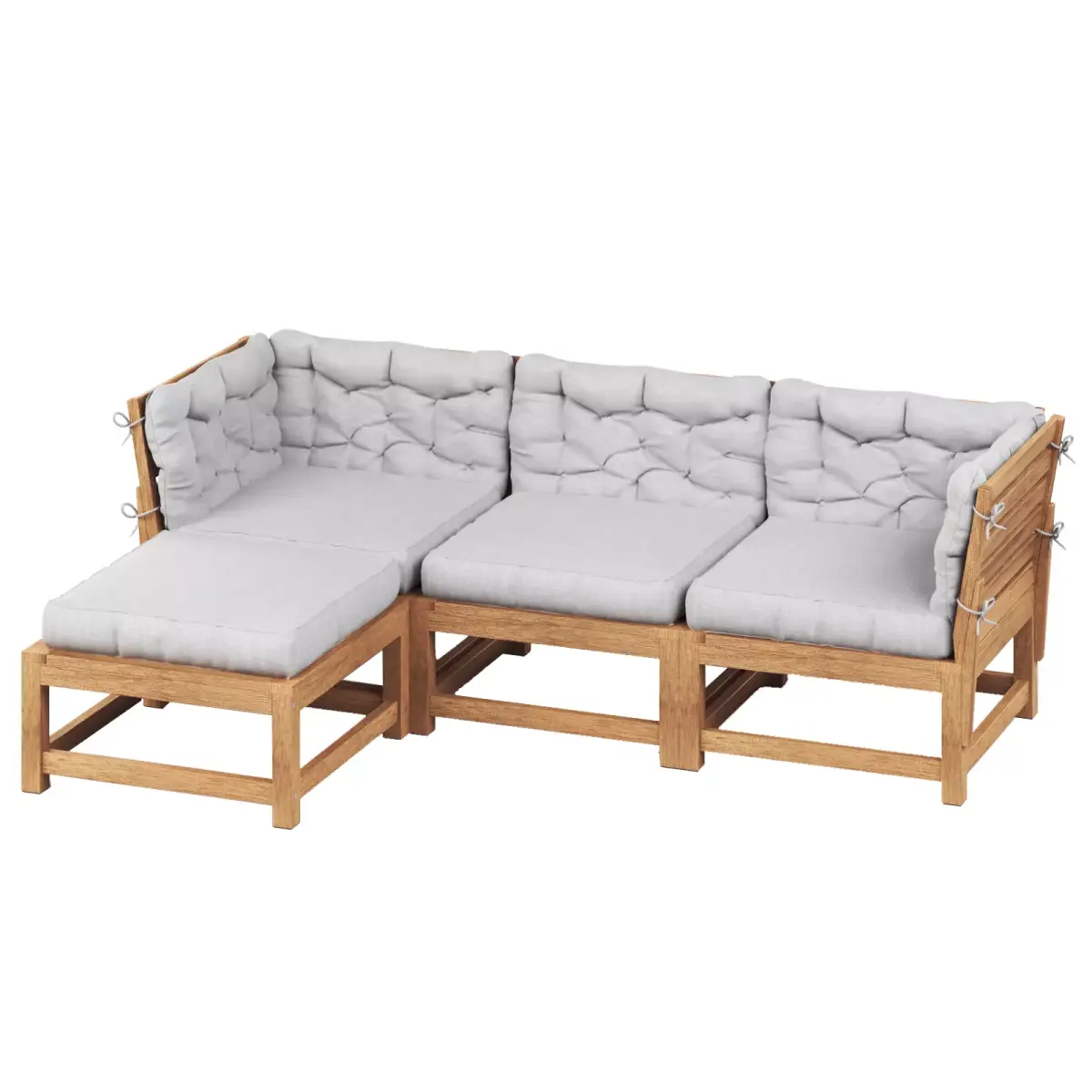 NAMMARO Modular 3 seater sofa with footstool IKEA 3D model