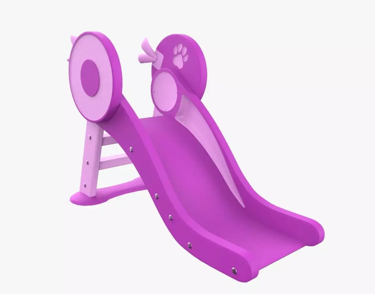 Kid Park Slide Park Equipment Interior Pink 3D model