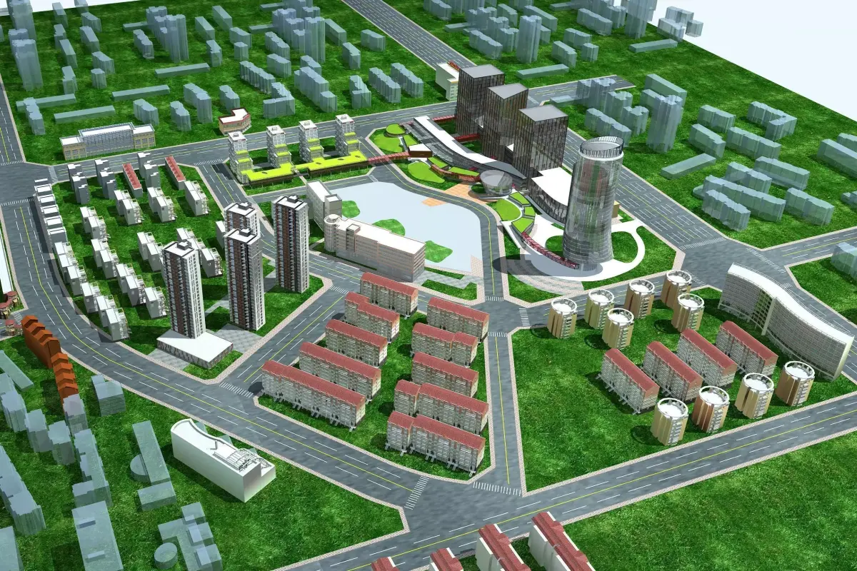 Architecture city 3D model 13