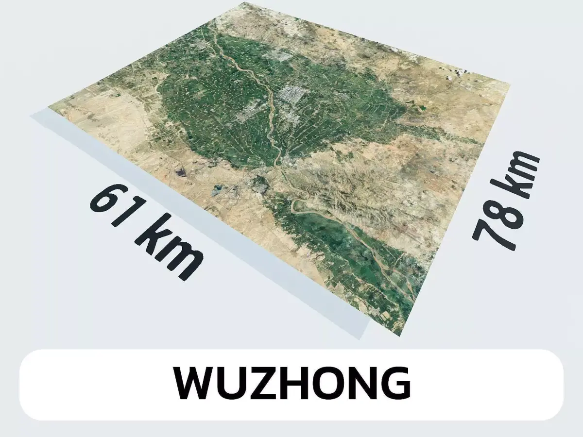 Wuzhong China City Landscape 3D Model 3D model