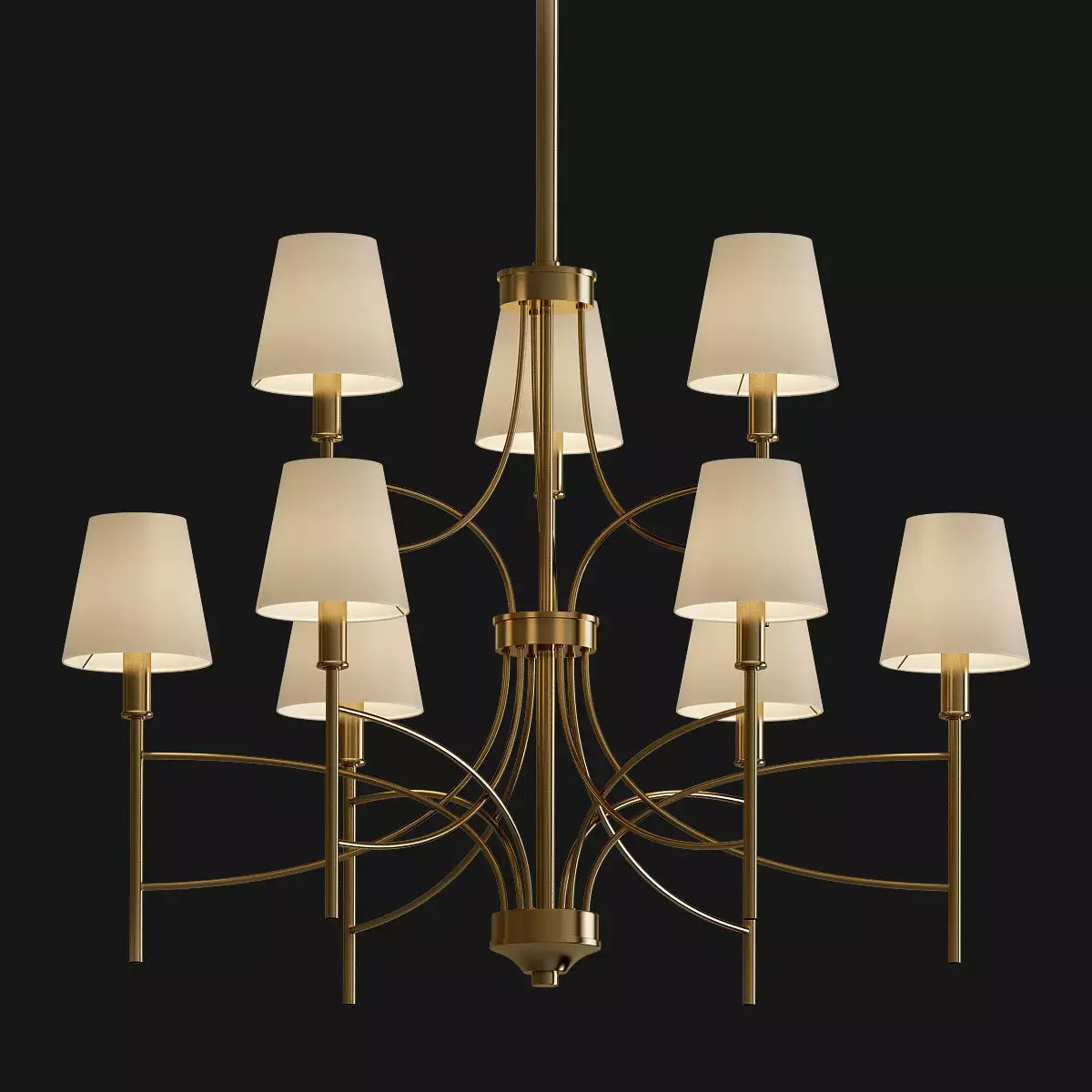 Millau Collection 9  Chandelier 3D model