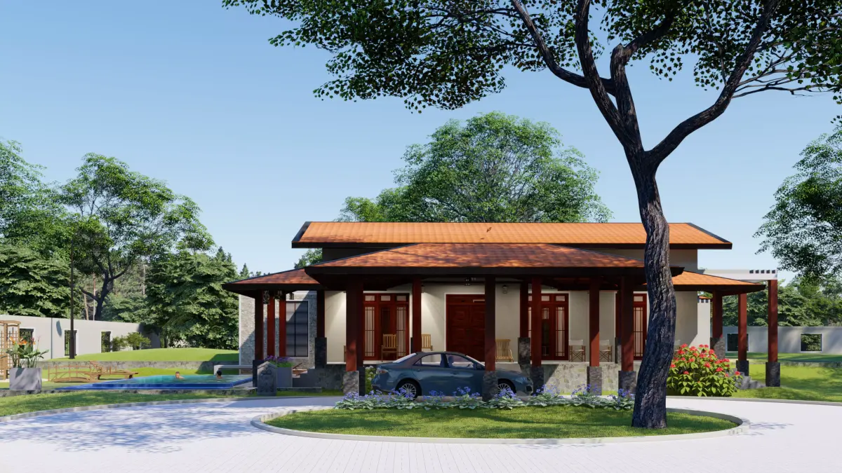 Modern Home - Walauwa 3D model
