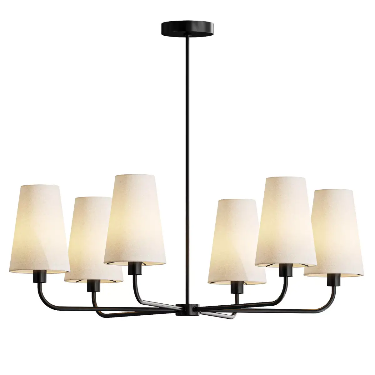 Ansel Chandelier 6 Head 3D model