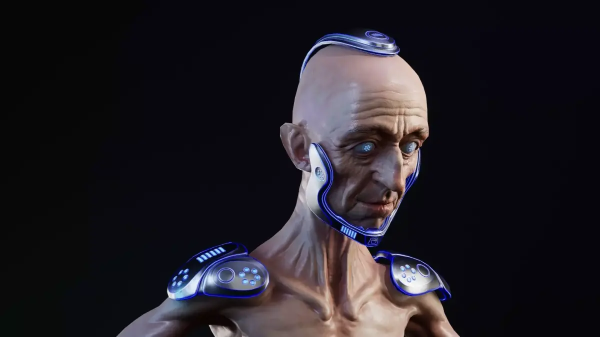 Sci-Fi Character Low-poly 3D model order