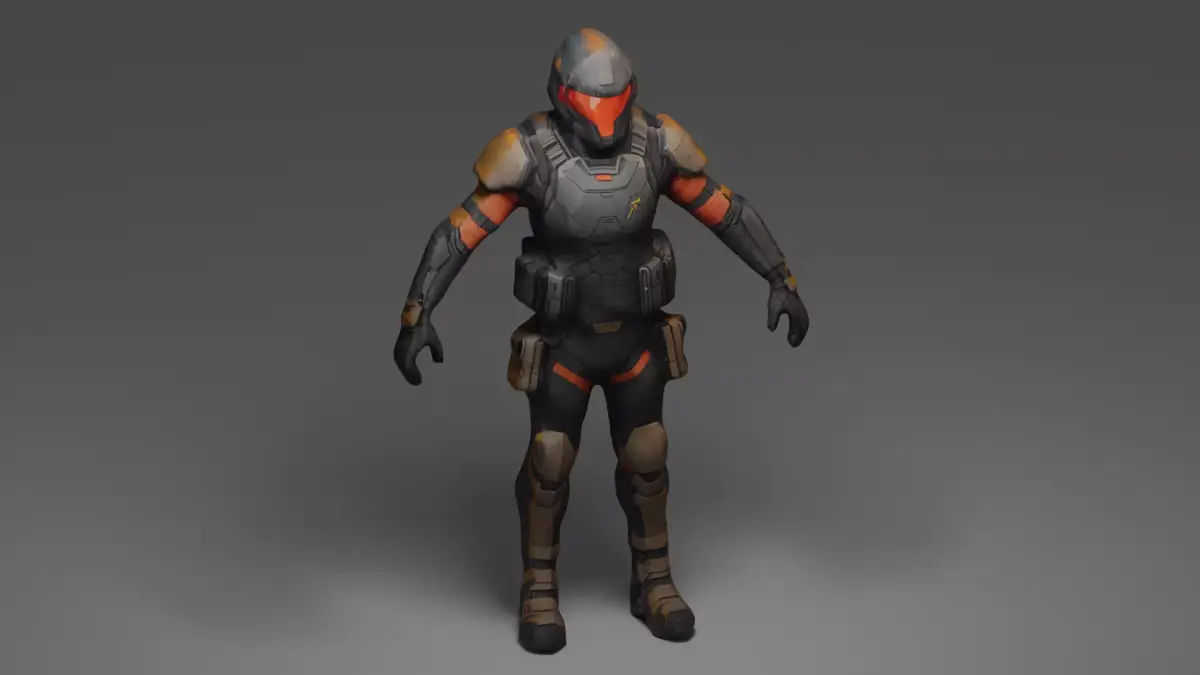 Si-Fi Character  3D model