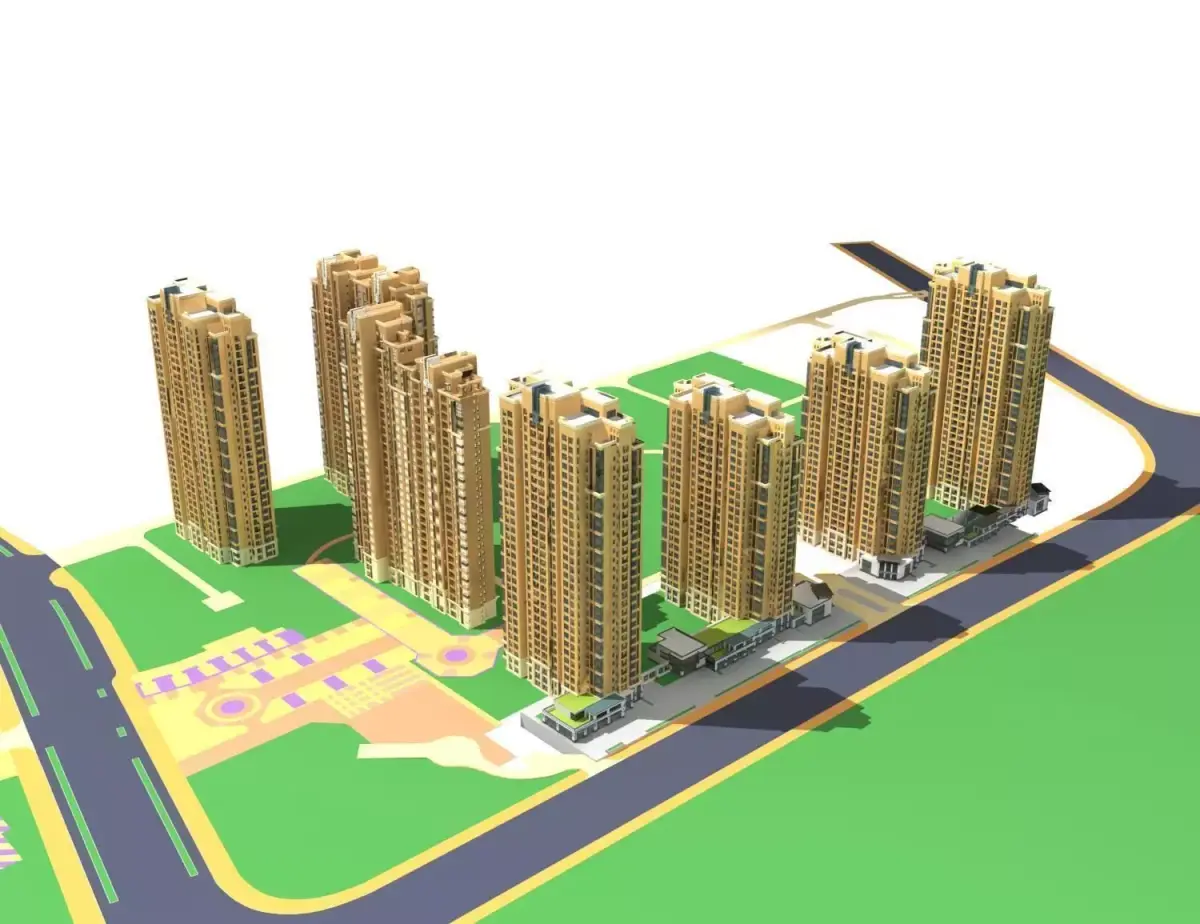 High-Rise Residential 3D model 44