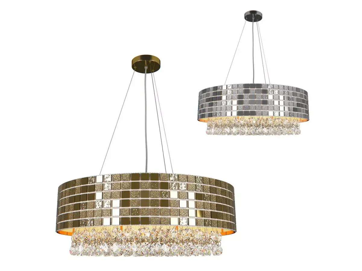74316x Bezazz Lightstar Chandelier 3D model