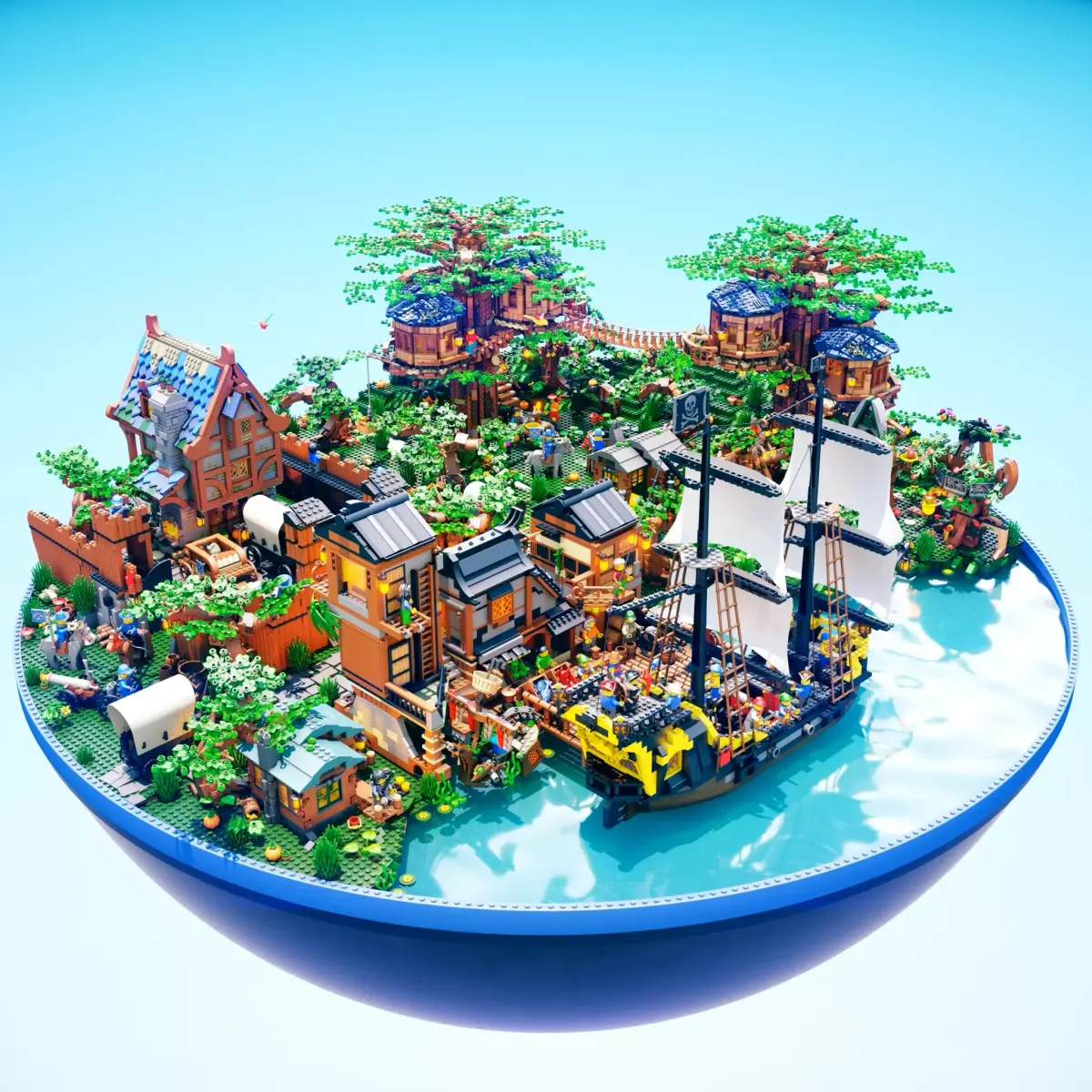 Lego island 3D model