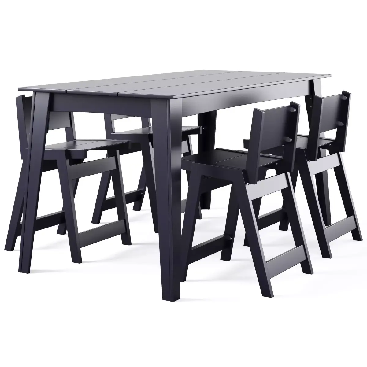 Alfresco Counter Table and Counter Stool by Loll designs 3D model