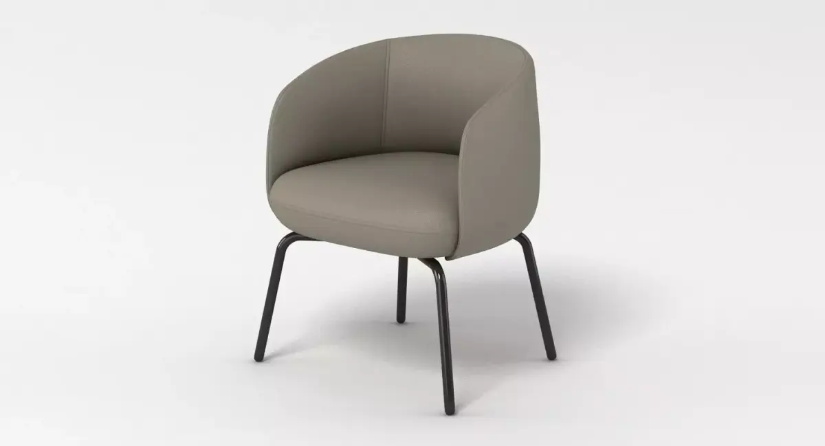 PlusHalle Low Nest Chair 3D model