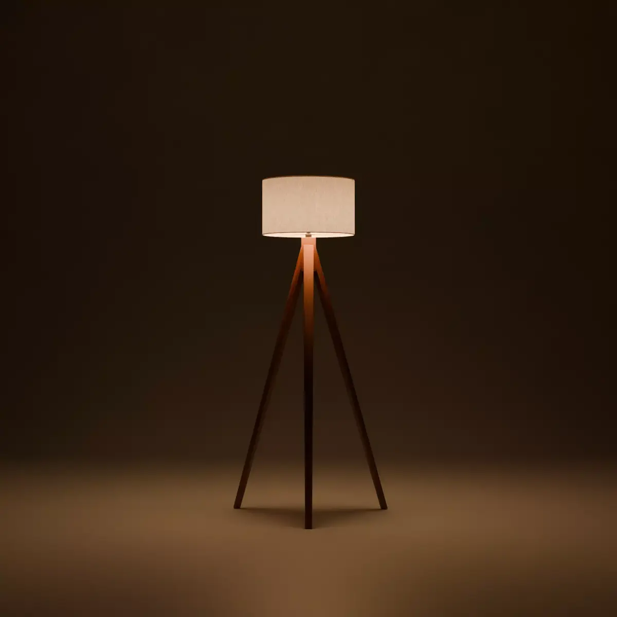 Modern Tripod Floor Lamp Free 3D model